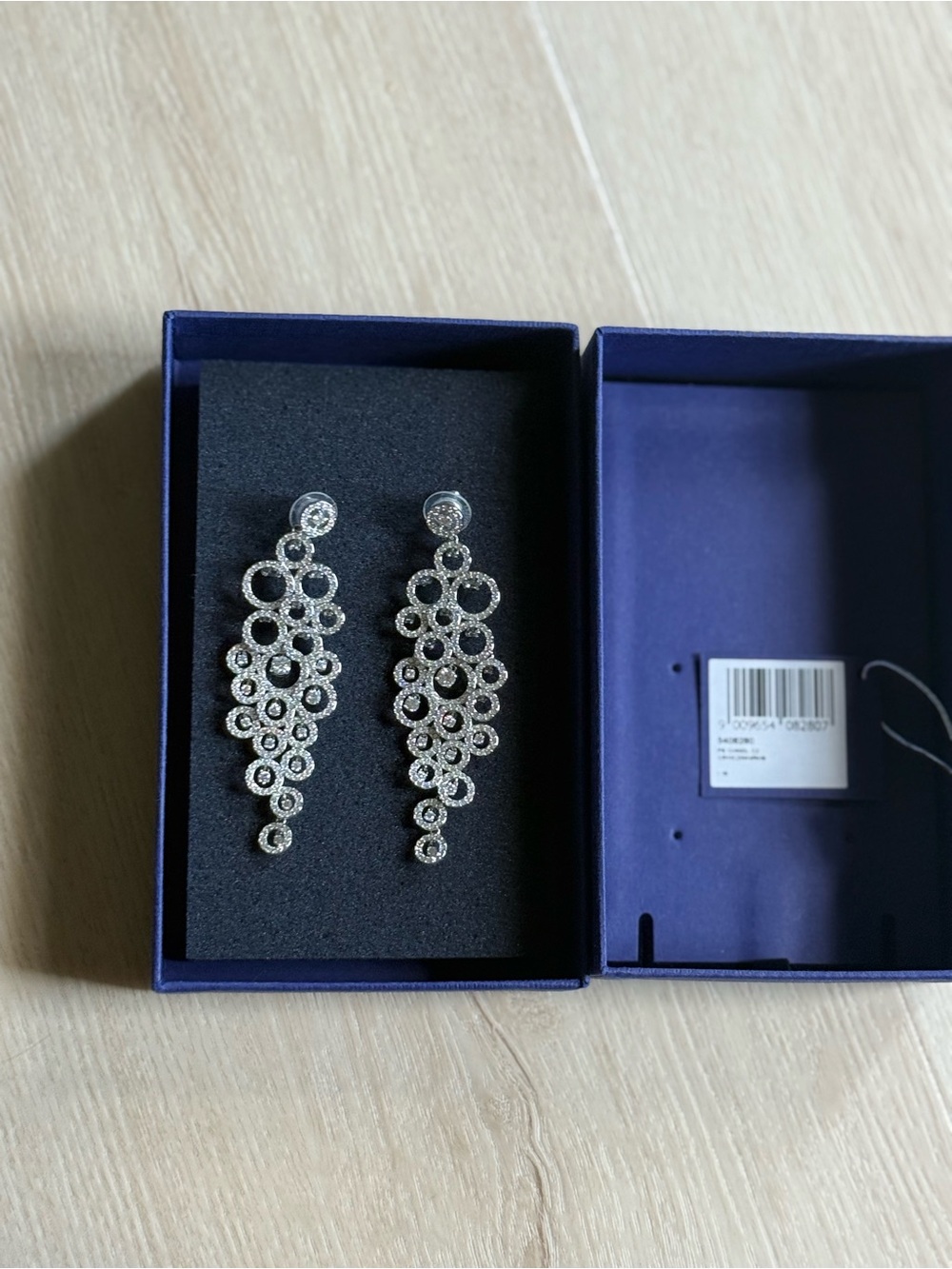 Swarovski creativity Crystal Cascade Circle Drop Earrings